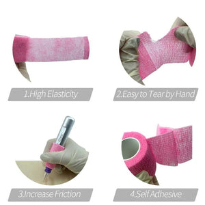 POPU - Cohesive Bandages 12 ROLLS 2” x 5 yards - Pink - The Perma