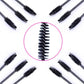POPU - Disposable Eyebrow Brush 50pcs - Black - The Perma