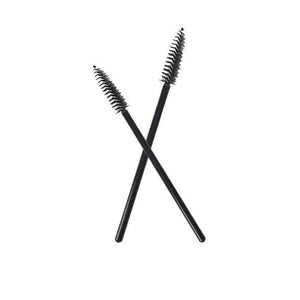 POPU - Disposable Eyebrow Brush 50pcs - Black - The Perma