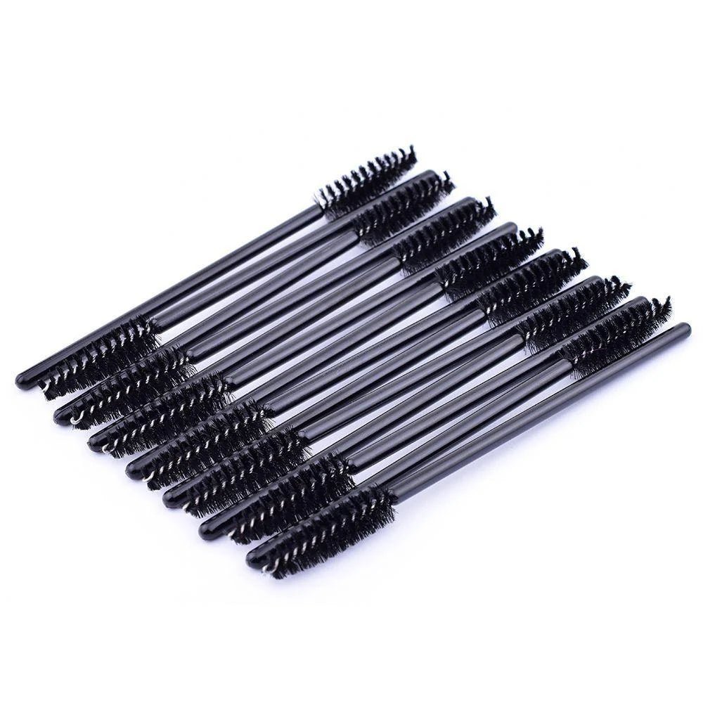 POPU - Disposable Eyebrow Brush 50pcs - Black - The Perma