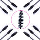 POPU - Disposable Eyebrow Brush 50pcs - Black - The Perma