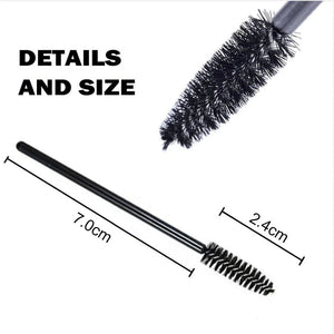 POPU - Disposable Eyebrow Brush 50pcs - Pink - The Perma
