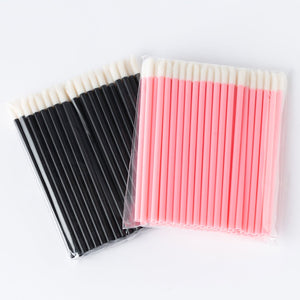 POPU - Disposable Lip Brush - 50pcs - Black - The Perma