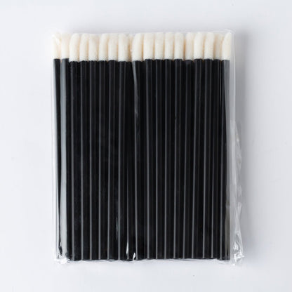 POPU - Disposable Lip Brush - 50pcs - Black - The Perma