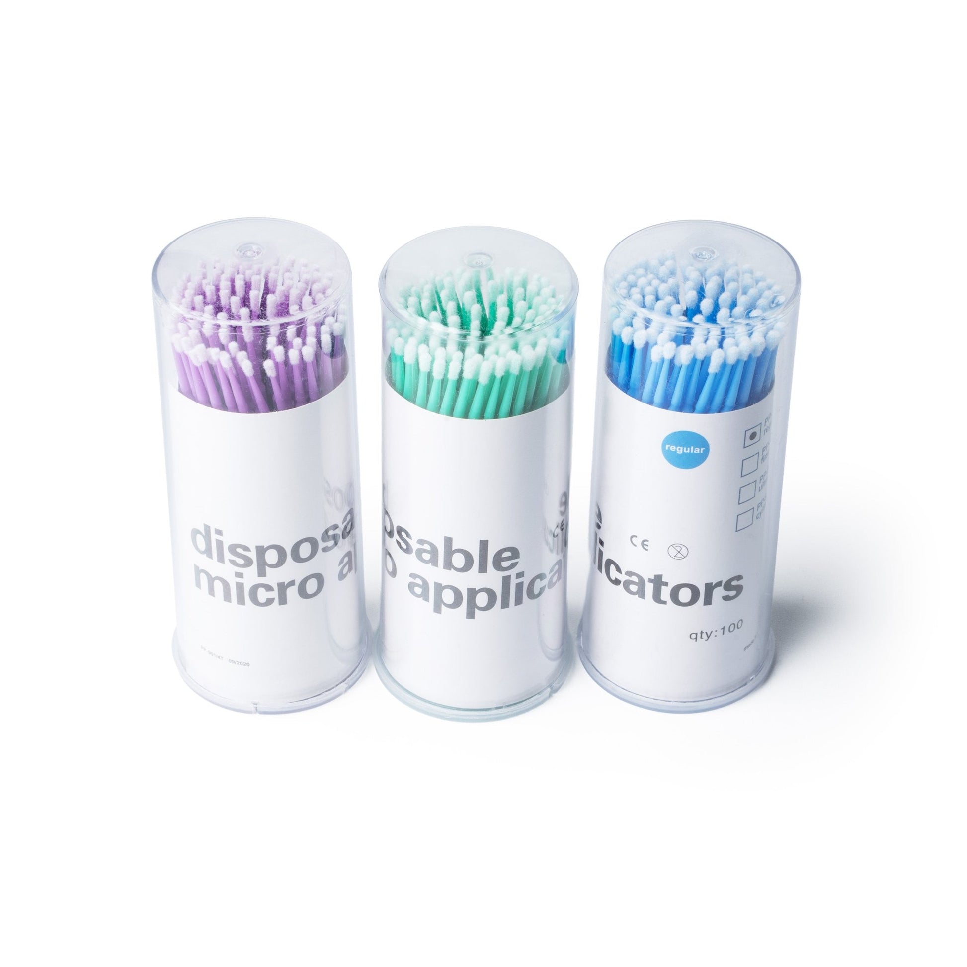 POPU - Disposable Micro Applicator 100pcs - Blue - Regular - The Perma