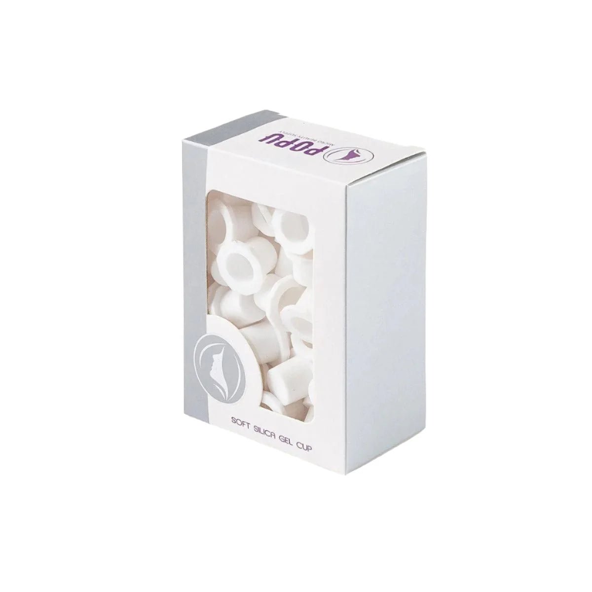 POPU - Soft Ink Cups - White - 50pcs - The Perma