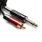 RCA Connector + Jack HIGHLINE 2m STRAIGHT - Color : Black