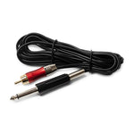 RCA Connector + Jack HIGHLINE 2m STRAIGHT - Color : Black - The Perma