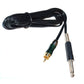 RCA Connector + Jack HIGHLINE 2m STRAIGHT - Color : Black - The Perma