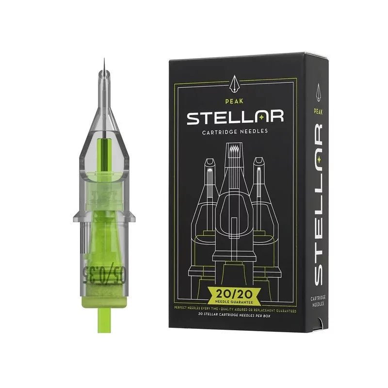 Stellar Needle Cartridges 2.0 - 1 Round Liner Long Taper - 20pcs - The Perma