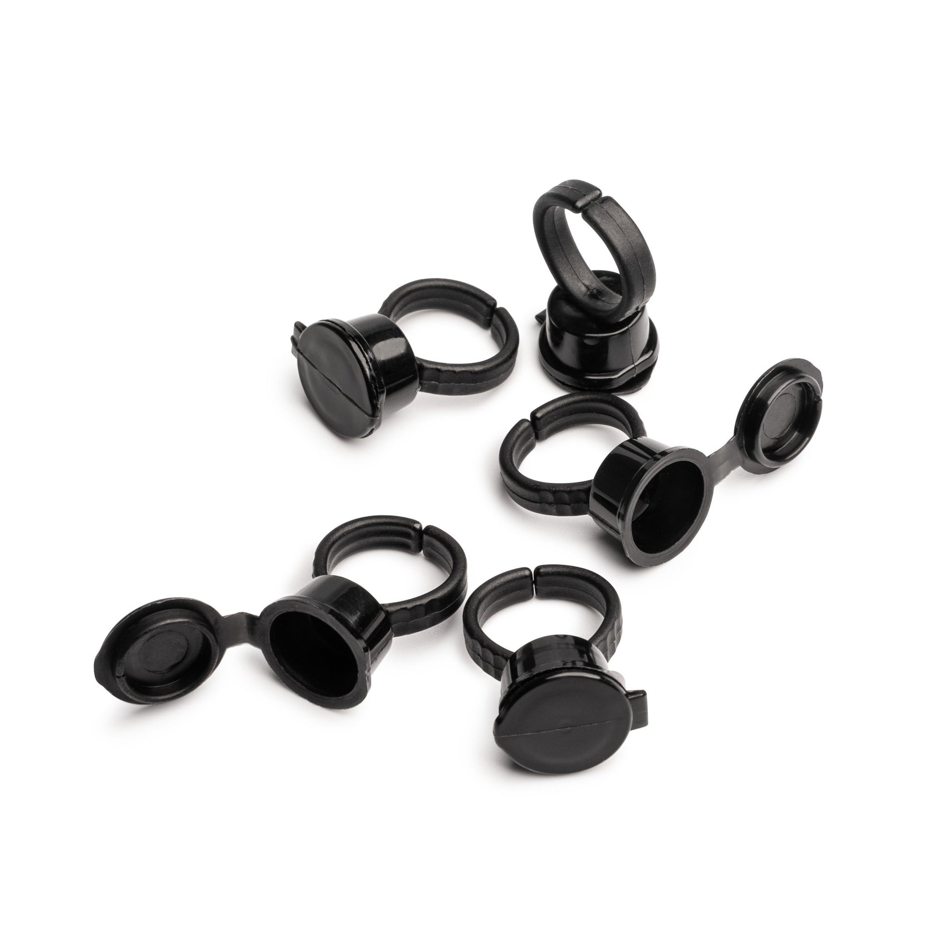 The Perma - Ring Cup Container 50pcs - Black - The Perma