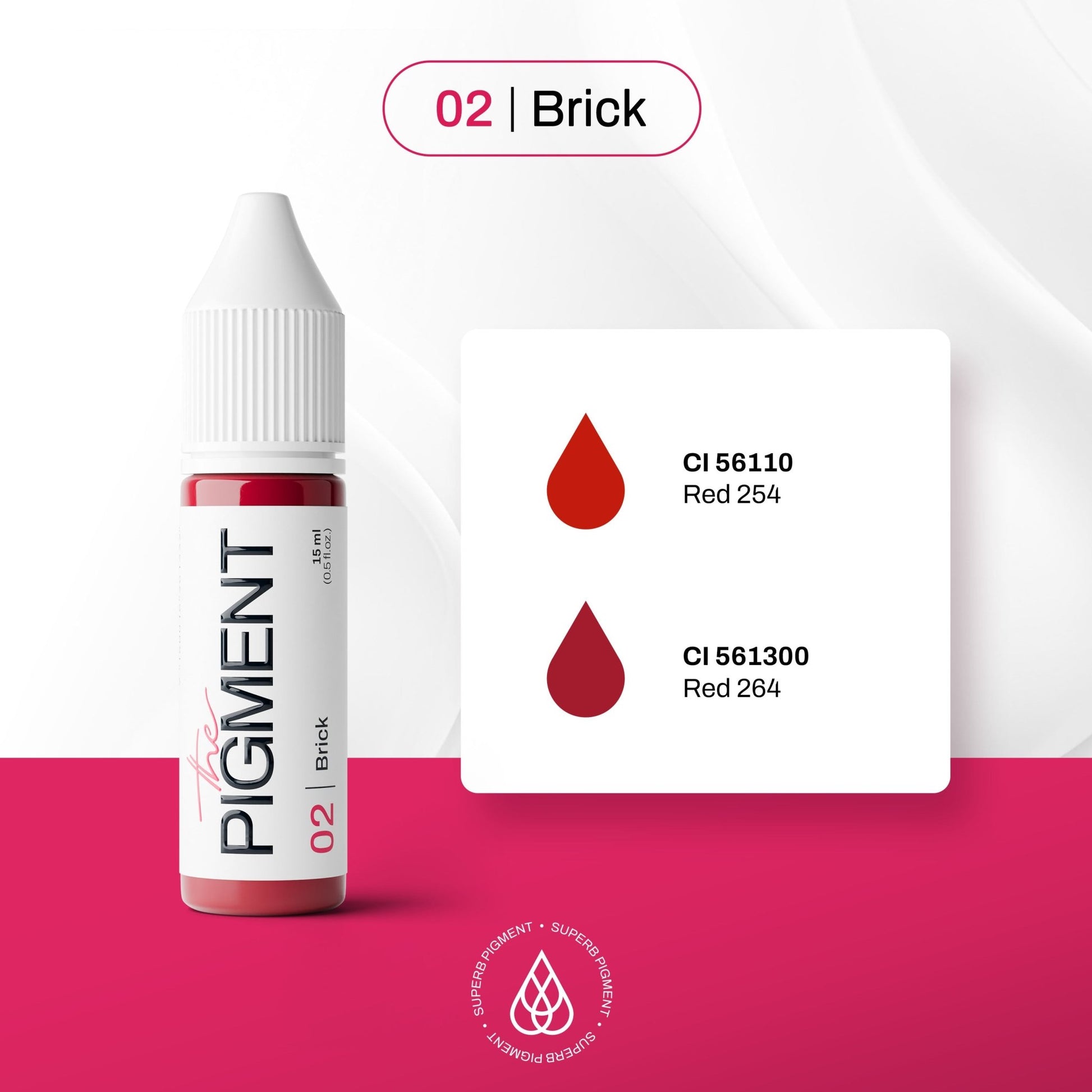 The Pigment - 02 Brick - 15ml - The Perma