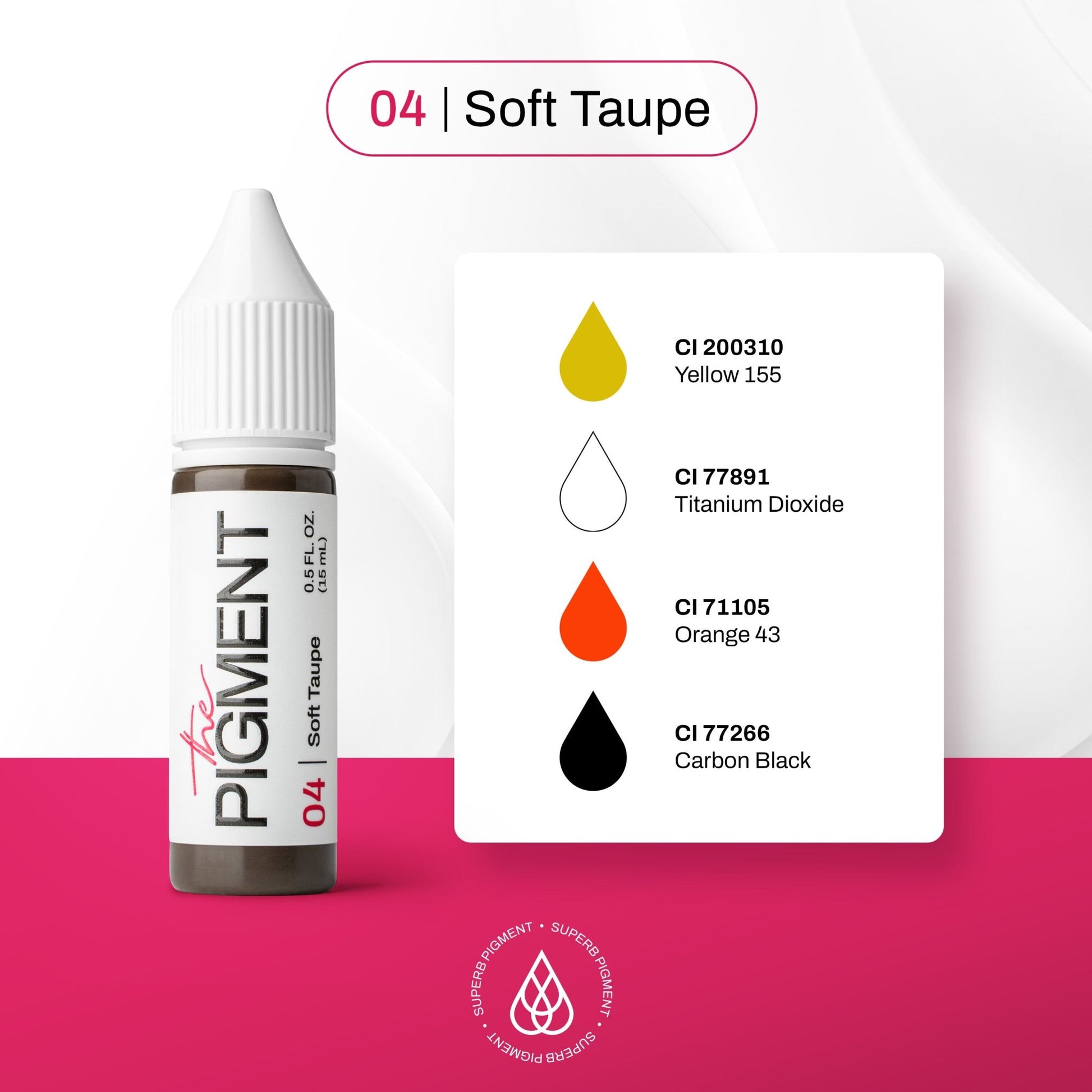 The Pigment - 04 Soft Taupe - 15ml - The Perma