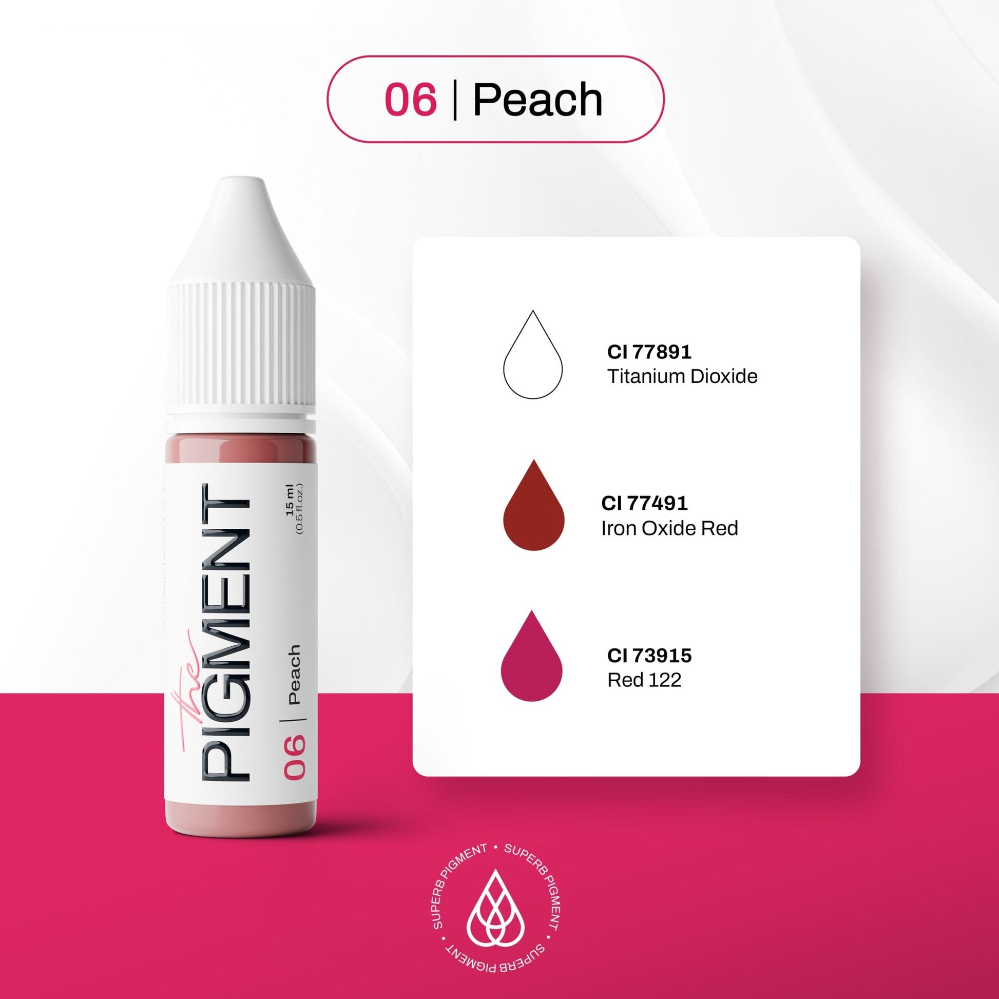 The Pigment - 06 Peach - 15ml - The Perma