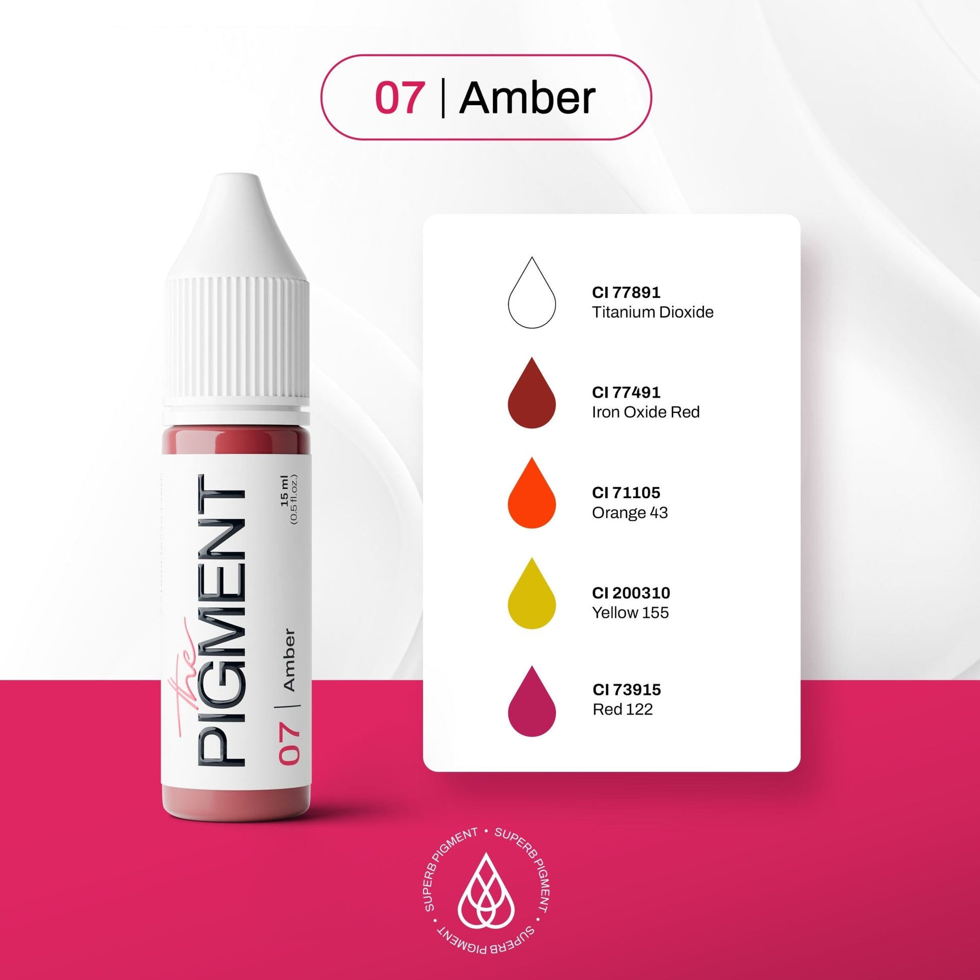 The Pigment - 07 Amber - 15ml - The Perma
