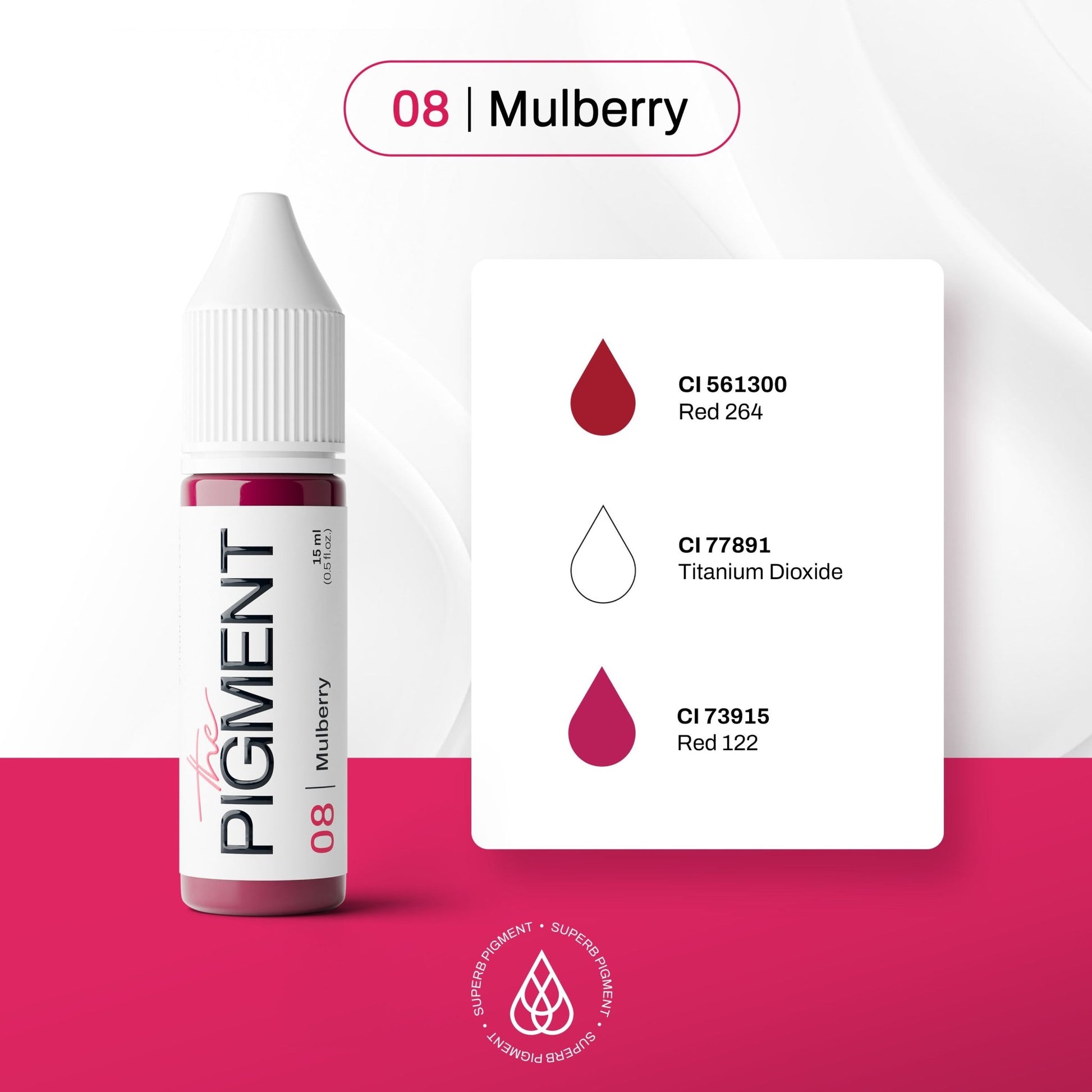 The Pigment - 08 Mulberry - 15ml - The Perma