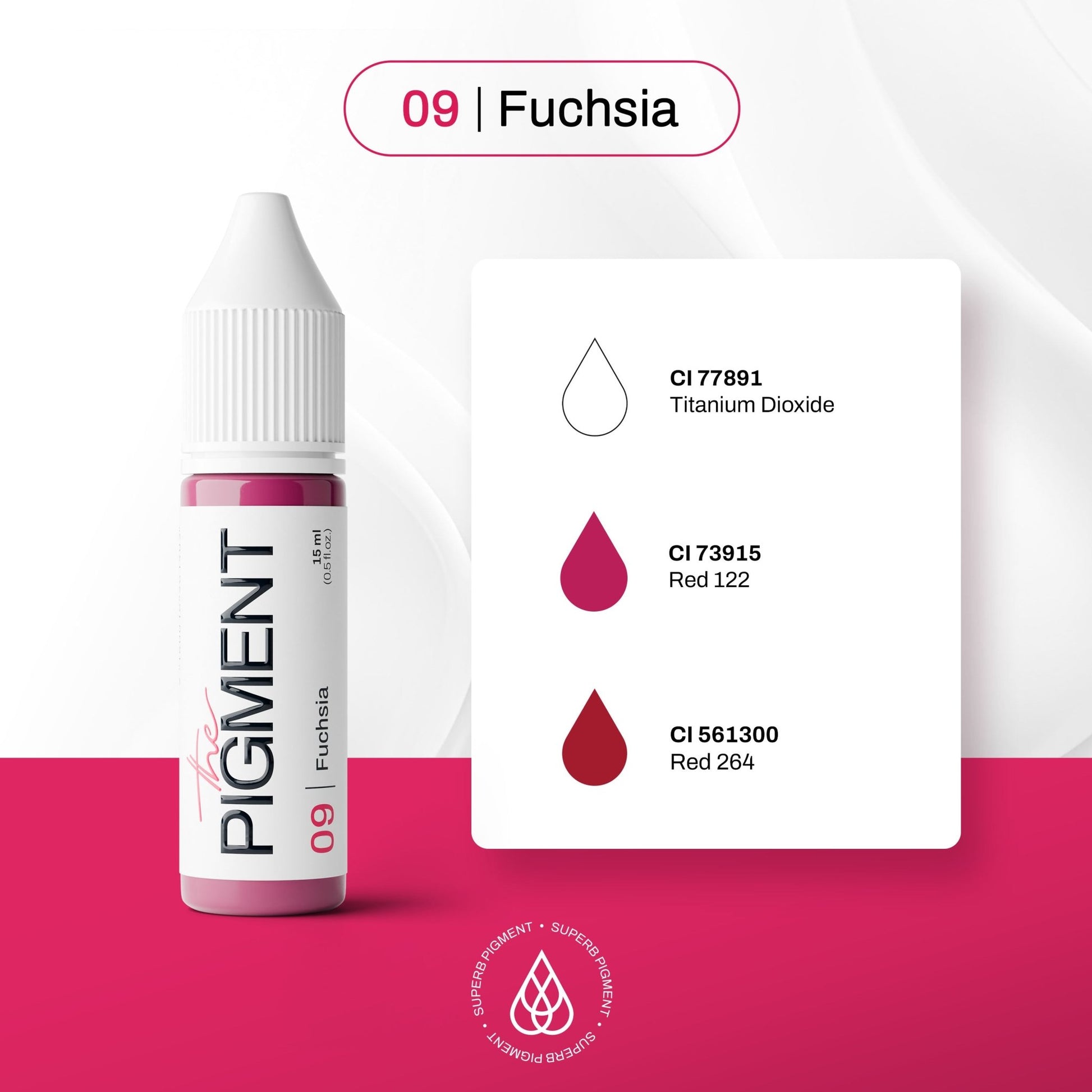 The Pigment - 09 Fuchsia - 15ml - The Perma