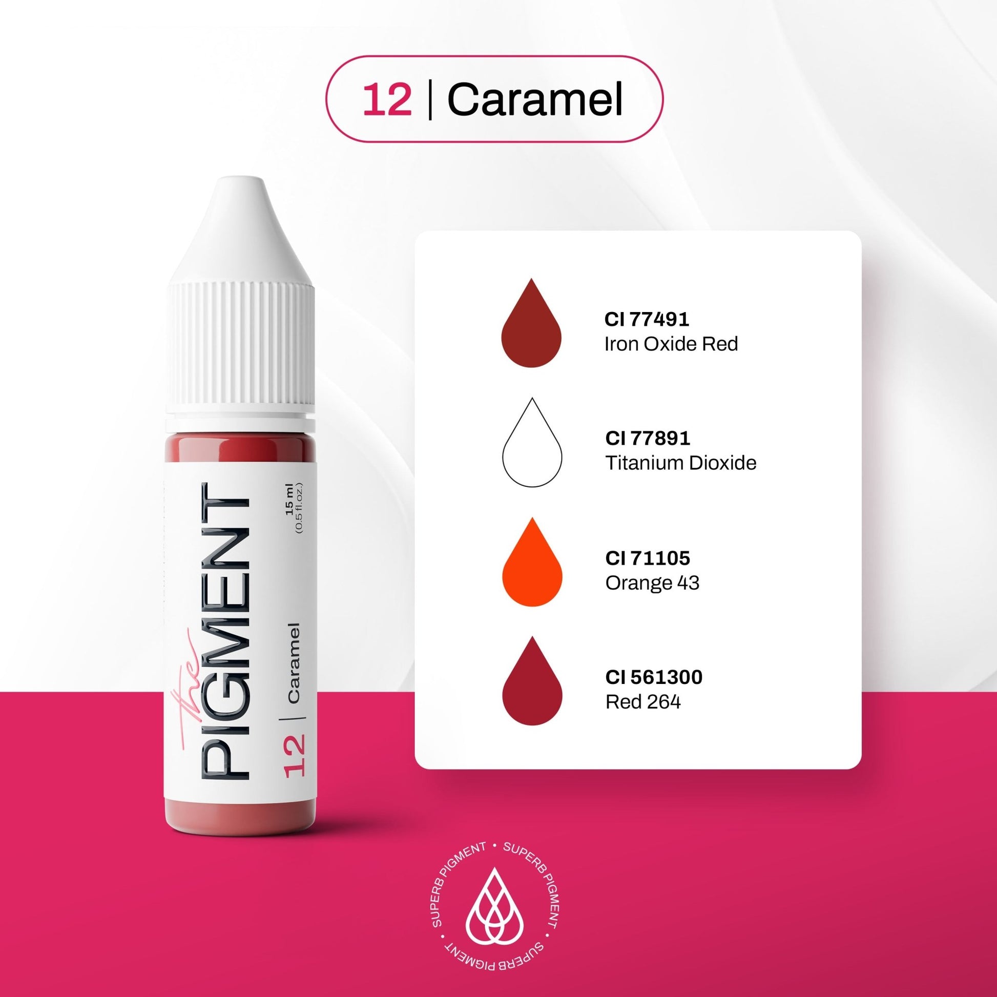 The Pigment - 12 Caramel - 15ml - The Perma