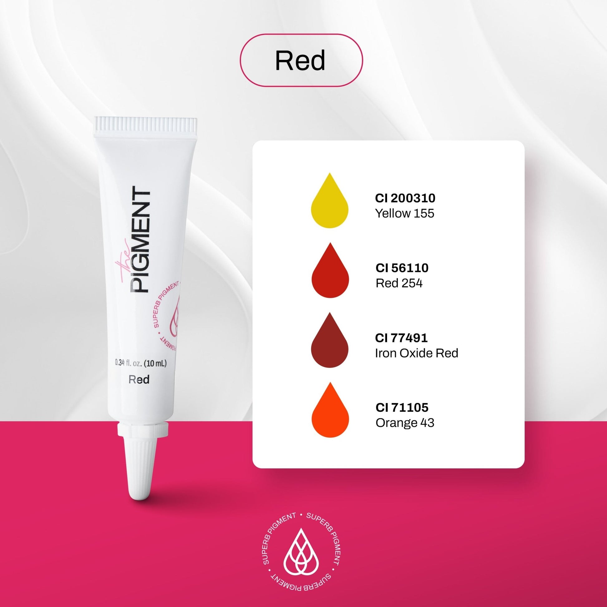 The Pigment Microblading - Red - 10ml - The Perma