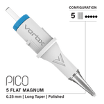 Vertix Pico Cartridges 0.25mm 5 Magnum Flat Long Taper Needle - 20pcs - The Perma