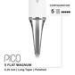 Vertix Pico Cartridges 0.25mm 5 Magnum Flat Long Taper Needle - 20pcs - The Perma