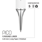 Vertix Pico Cartridges 0.25mm 5 Round Liner Long Taper Needle - 20pcs - The Perma