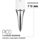 Vertix Pico Cartridges 0.25mm 7 Magnum Curved Long Taper Needle - 20pcs - The Perma