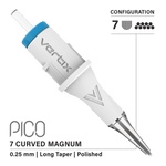 Vertix Pico Cartridges 0.25mm 7 Magnum Curved Long Taper Needle - 20pcs - The Perma