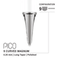 Vertix Pico Cartridges 0.25mm 9 Magnum Curved Long Taper Needle - 20pcs - The Perma