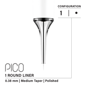 Vertix Pico 1 Round Liner cartridge needle tip detail