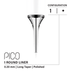 Vertix Pico Cartridges 1 Round Liner Needle - 20pcs - The Perma