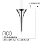 Vertix Pico Cartridges 1 Round Liner Needle - 20pcs - The Perma