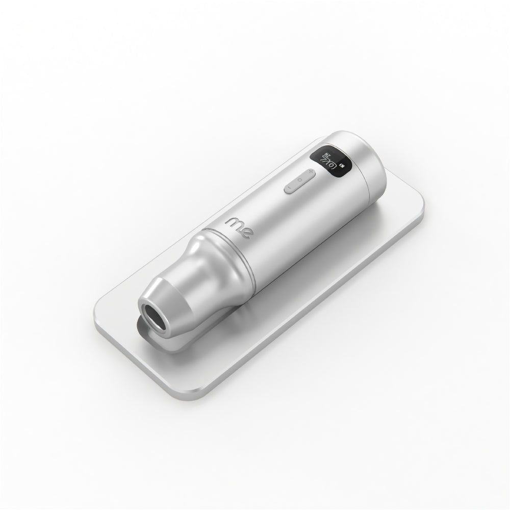 Wireless permanent makeup machine ME - Silver Matte - The Perma